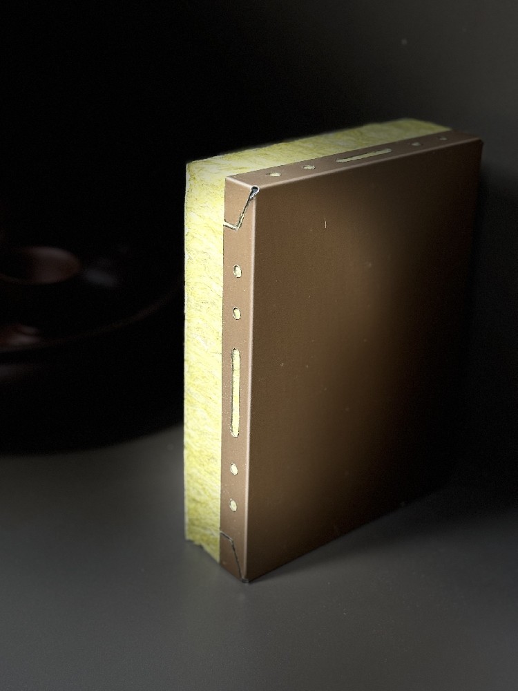 Rock wool insulation decoration panel
